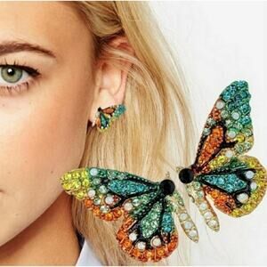 Boho Butterfly Multicolor Earrings
